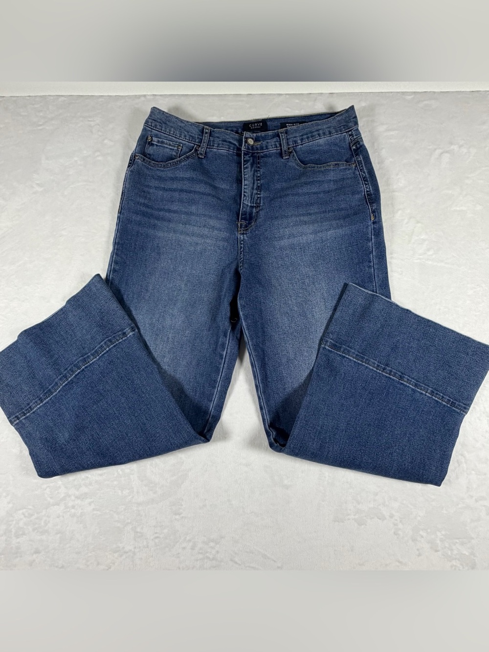 Straight Leg Women’s Jeans in Deep Blue